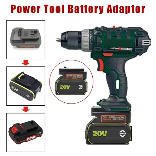 Battery Adapter for Worx 5Pin 20V Li-ion to for Parkside 20V Power Tool Drill