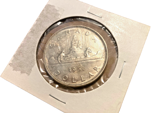 Moneta Argento Dollaro Canada 1951. BELLA QUALITÀ con lucentezza