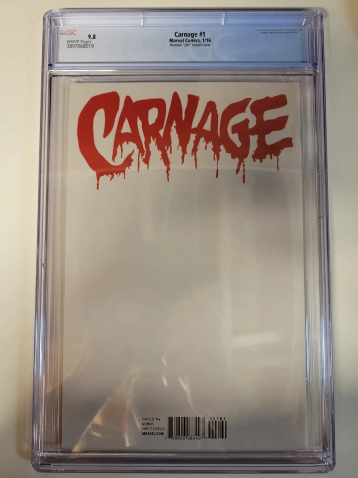 Carnage #1 Marvel 2016 Phantom Homage Variant CGC 9.8 Foto 2 de 2