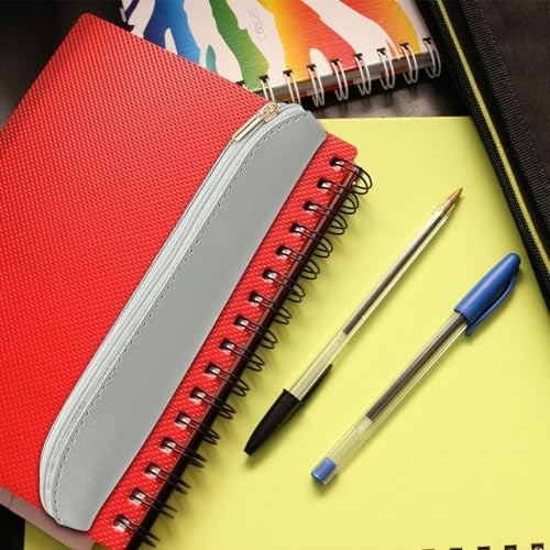 5 Pcs Elastic Notebook Band Holders PU Leather Adjustable Pen Zipper Style_4 - Foto 6 di 7