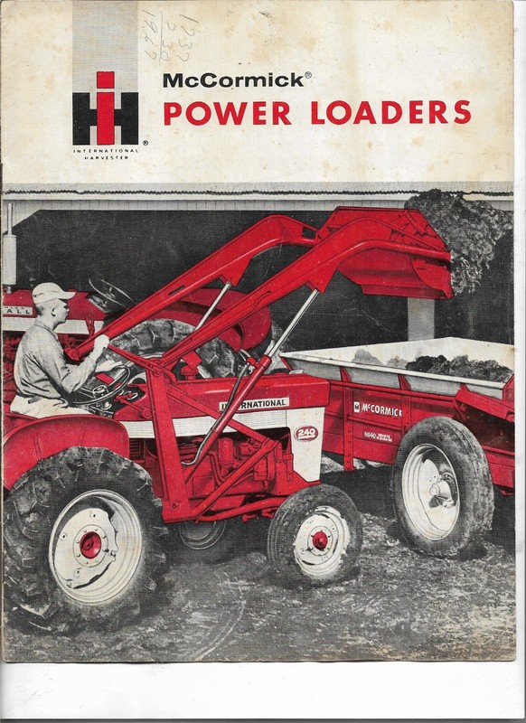 International Harvester IH McCormick Power Loaders 60's Dealer Sales Brochure