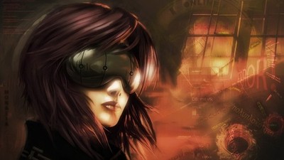 Ghost In The Shell Girls Kusanagi Motoko Dark Hair Play Anime Playmat Desk Mat