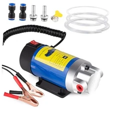 Oil Extractor Pump 12V 100W, Ultra-Quiet Fluid Transfer Pump for Engine Oil, 