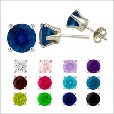 Sterling Silver 5mm CZ Stud Earrings – Mix & Match with 925 Studs + Gift Ready