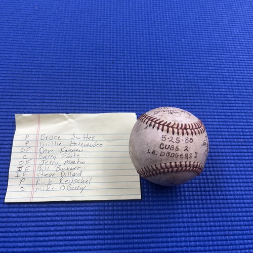 Bill Buckner Dave Kingman, +7 more autographed MLB baseball MLB Chicago Cub - Picture 1 of 10
