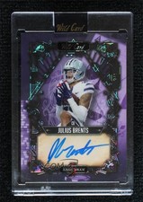 2023 5 Card Draw Vintage Crystal Holo Foil - Purple 3/4 Julius Brents Auto 1k0e
