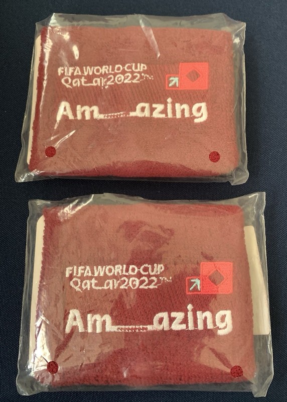 2022’ FIFA World Cup Qatar Unisex Wristband One Size Burgandy