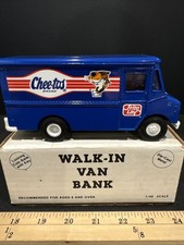 Ertl Die-Cast Frito Lay CHEETOS Van Walk-In Coin Bank c1990s With Box And Key