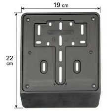 porta targa scooter 125 150 bordo alto con banda pubblicitaria personalizzabile