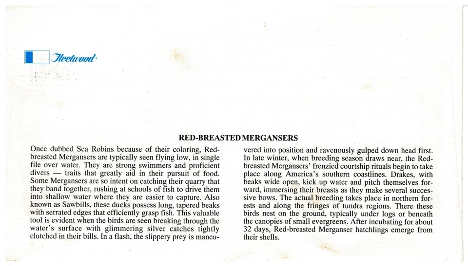 Duck Stamp Fleetwood FDC Collection 1994-2002 Cat Val $210 ZAYIX 0825JG4576 - Image 3 of 4