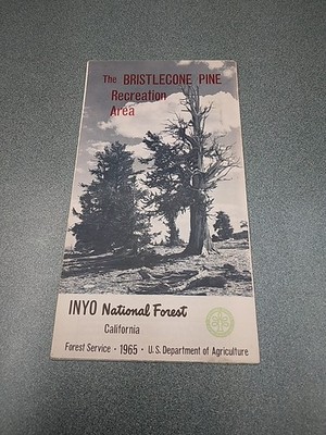Bristlecone Pine Recreation Area INYO National Forest Map 1965