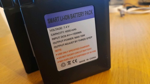 Clothing Battery 7.4v x2 Packs NOT USB Blazewear/Oxford/Now With X2 Chargers - Picture 15 of 15