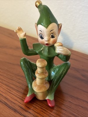 Vintage Josef Originals Pixie Elf Land of Make Believe Stacking Mushrooms Japan