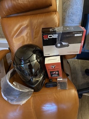 Polaris Carbon Slingshot Helmet Bundle Visors Sena Bluetooth Phone Mount Parts 