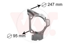 VAN WEZEL Spritzblech Bremsscheibe 1754371 für BRAVO LANCIA ALFA TIPO FIAT BRAVA