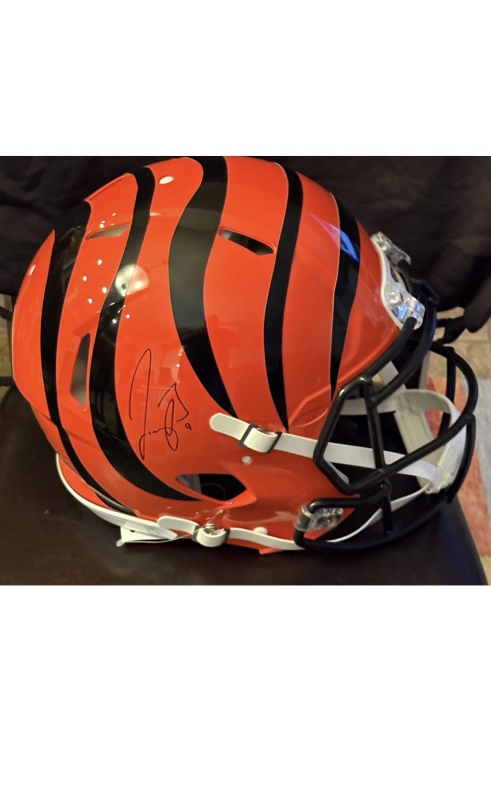 joe burrow Autographed Signed Cincinnati Bengals Authentic Riddell Speed Helmet / Fanatics 
