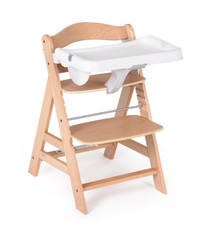 Hauck Alpha Baby Highchair Feeding Infant Tray White Detachable Table