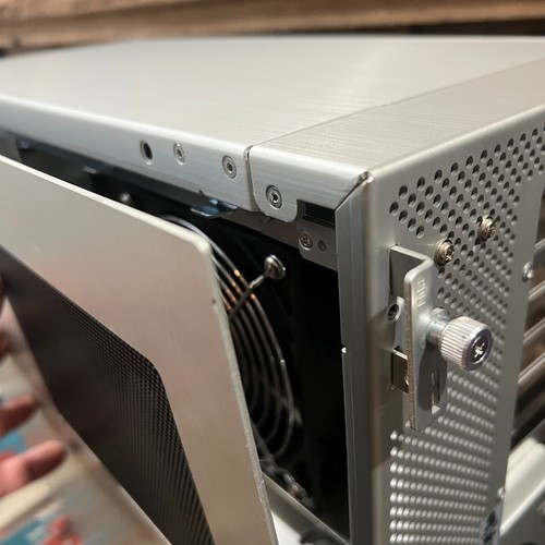 Retro Lian Li PC-101 Premium Aluminum ATX Gaming PC Case w/ Fans, Shroud & Door! - Picture 23 of 23