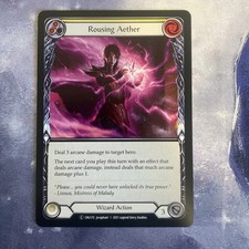 Flesh And Blood Tcg- Rousing Aether (Yellow) -Crucible of War Unlimited- NM