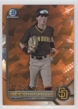 2022 Bowman Sapphire Chrome Prospects Orange 41/50 Robert Hassell III 3c2