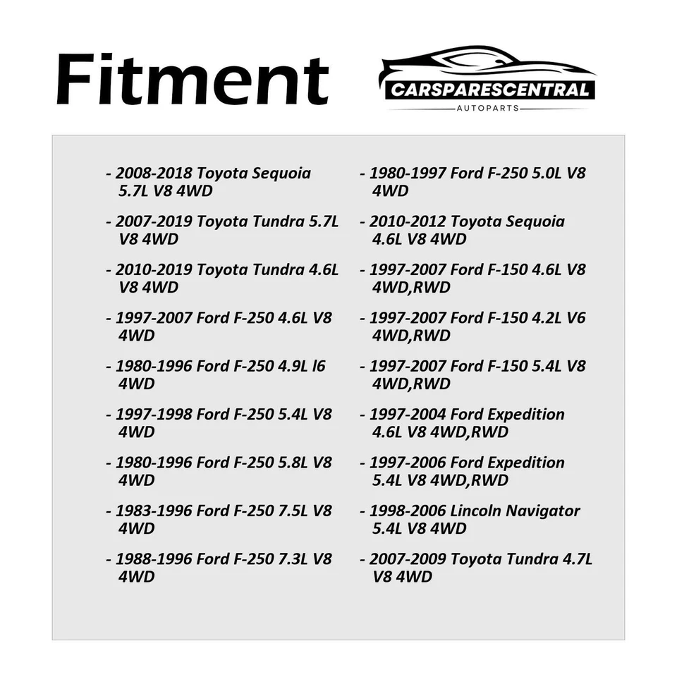 Для 1980 1981 Ford F-150 5,0 л полный привод GMB универсальное соединение передний вал все соединения 2x - Изображение 2 из 4