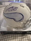 ADRIAN PETERSON Signed Minnesota Vikings RAVE Riddell Mini Helmet White AP 28