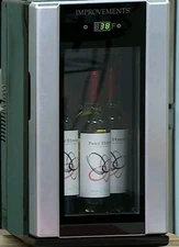 Improvements Stainless Steel Wine Cooler with Glass Door