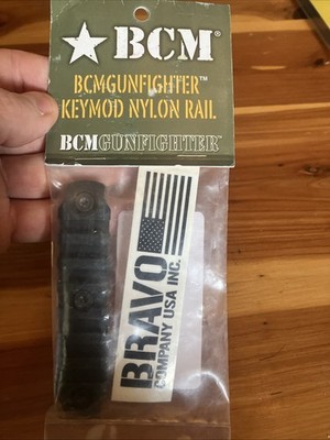 BCM Key Mod 4  Nylon Picatinny  Rail BCM-KMR-1913-N4-BLK