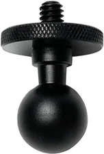 Black Motorcycle Mobile Phone Holder Mounts 17mm Ball Base 1/4 Camera 