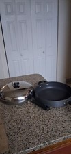 A Set 2 Circulon Nonstick 12in/5Qt Deep Fry Pan & 12in Skillet Pan With InterLid