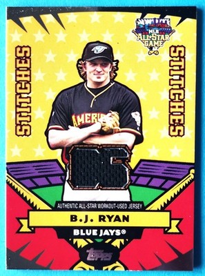 2006 Topps Updates All Star Stitches B.J. Ryan #AS-BR Toronto Blue Jays