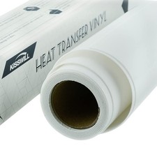 Flock Heat Transfer Vinyl 10 x 48 Inch HTV Iron On Rolls White T-Shirt