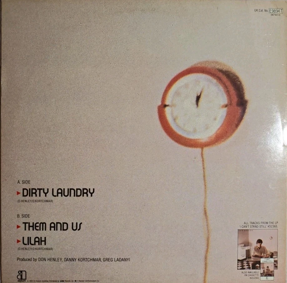 Don Henley Dirty Laundry Vinyl Record EX/VG E9894T 1982 Foto 2 de 2