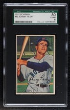 1952 Bowman Johnny Pesky #45 SGC 80 n8a