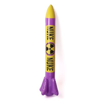Aufblasbare Nuke Darts Luke lustige Neuheit Requisite gefälschte Rakete Restposten