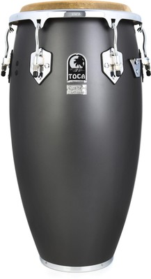 Toca Percussion Custome Deluxe Wood Tumba - 12.5 inch, Matte Grey