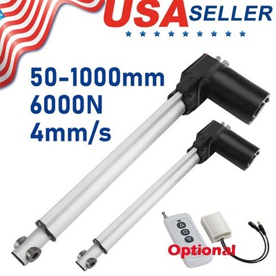 6000N 1320lbs 12V Heavy Duty Linear Actuator 2'' - 40inch 1000MM Stroke Electric