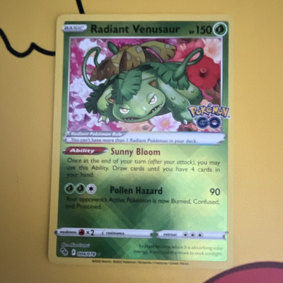 Pokémon TCG Radiant Venusaur 004/078 Rare Holo 150 KP Englisch GO