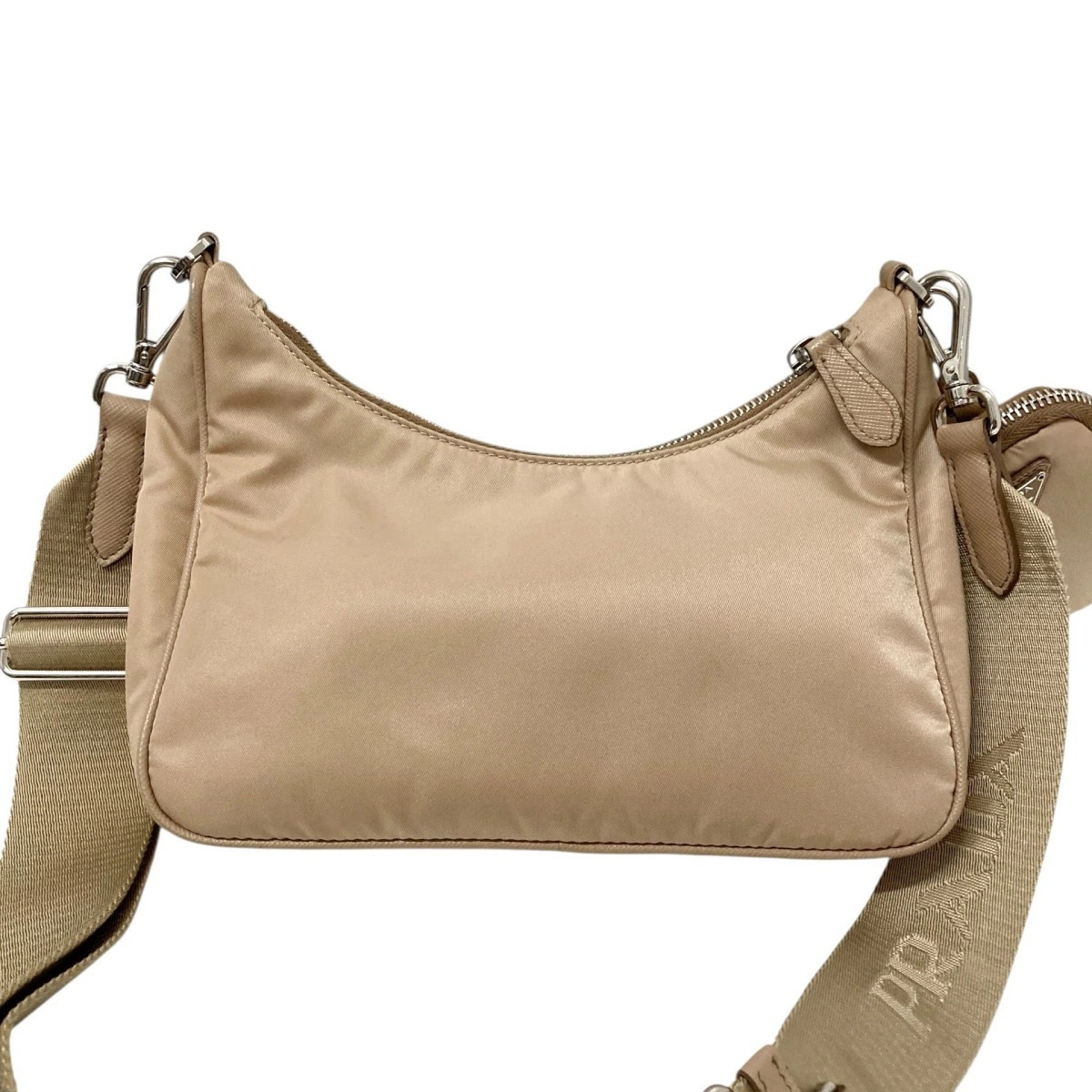 Prada Beige Key Ring with Triangular Plate for Sh… - image 2