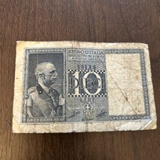 10 Lire Italy Banknote 