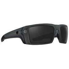 Spy Men's Rebar ANSI Matte Translucent Gunmetal Polarized Sunglasses