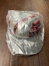 Supreme FW25 Fox Racing Cordura 6 Panel Cap Hat Denim One Size New Rare IN HAND