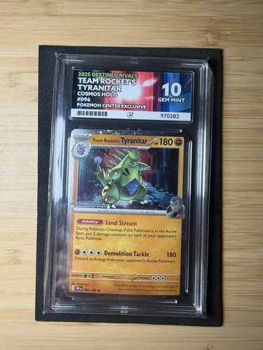 Team Rocket's Tyranitar | Pokemon Center Stamp | 96/182 | Ace 10