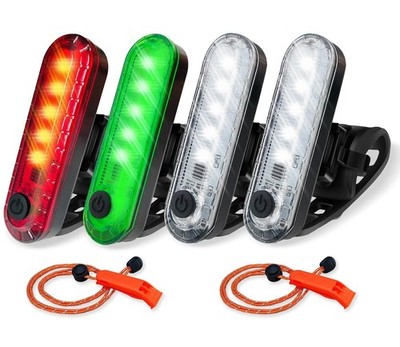 4Pack LED Navigation Lights Kit for Boat Kayak, Stern Light Battery 0perated