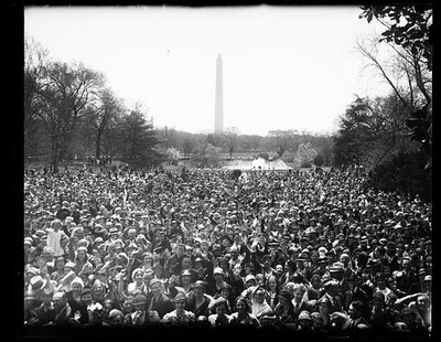 Photo:[Crowd, Washington Monument in background; Washington, D.C.]