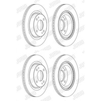 2X Jurid Bremsscheiben Vorne 251Mm BelÜFtet Passend FÜR Mitsubishi Attrage