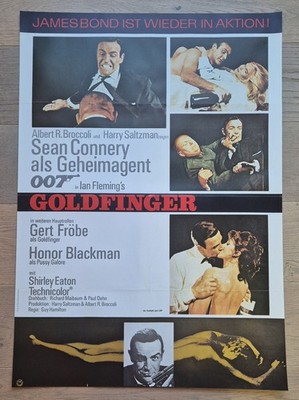 JAMES BOND 007 GOLDFINGER A1 KINO PLAKAT SEAN CONNERY