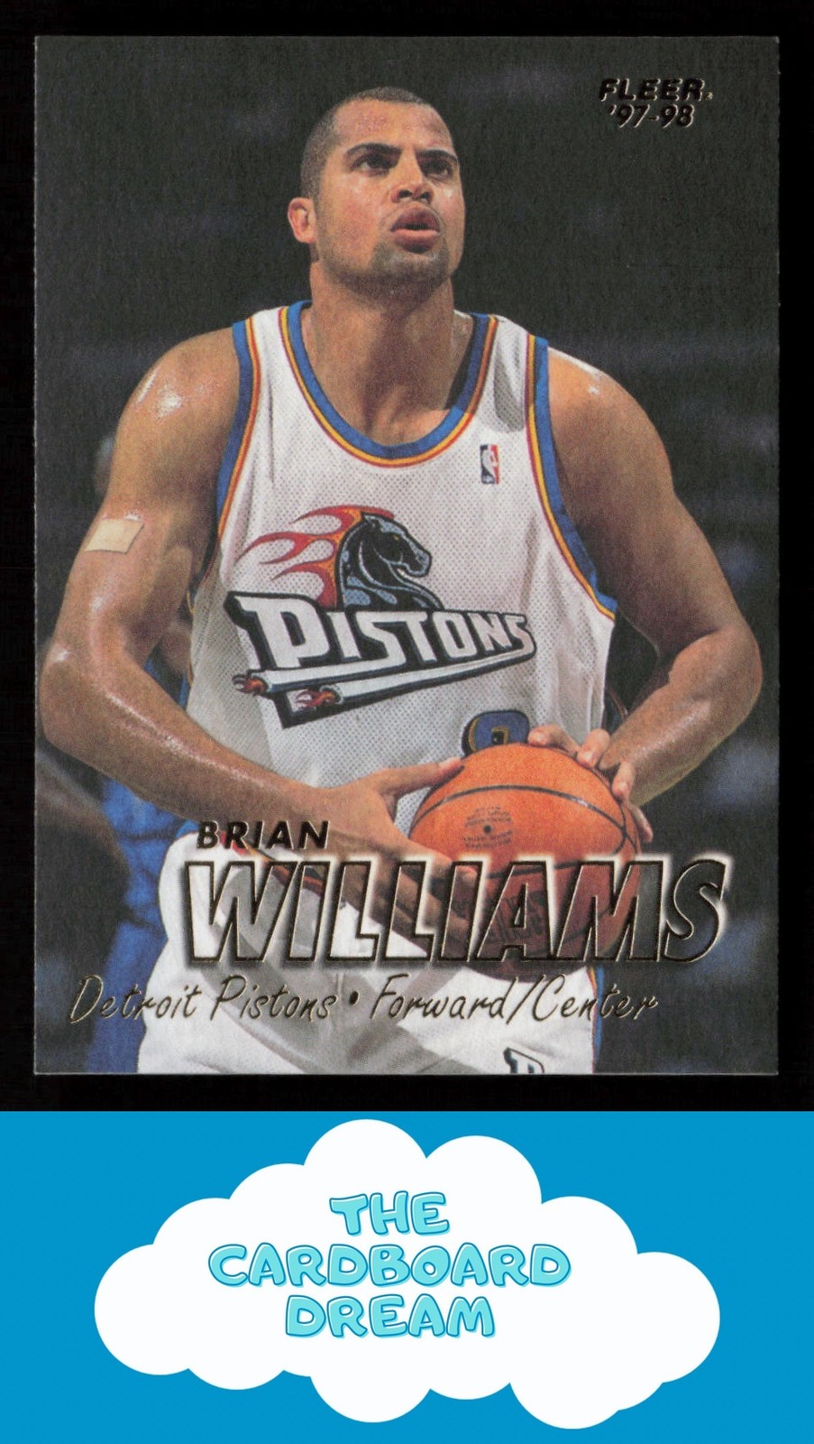 Brian Williams 1997-98 Fleer #227 Detroit Pistons Basketball Card