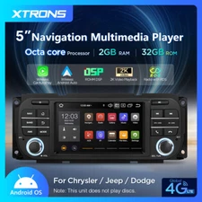 Android 13 8Core 5" Car GPS Radio Stereo 4G LTE For Jeep Wrangler Dodge Chrysler
