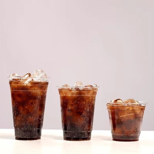 100 Set Clear Plastic Cups with Lids Disposable Ice Coffee Cups Drinking Cups - Picture 5 of 15